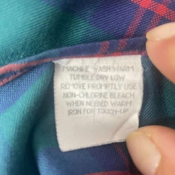 L.L Bean Button Down Shirt Mens SZ 16-33 Striped Long Sleeve Cotton Made in USA - Picture 9 of 11